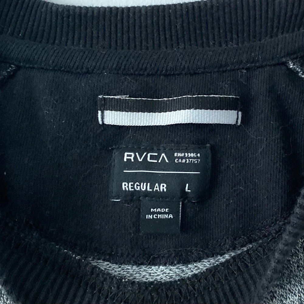 Rvca Pm Tenore Color Block Crewneck Sweatshirt - image 3